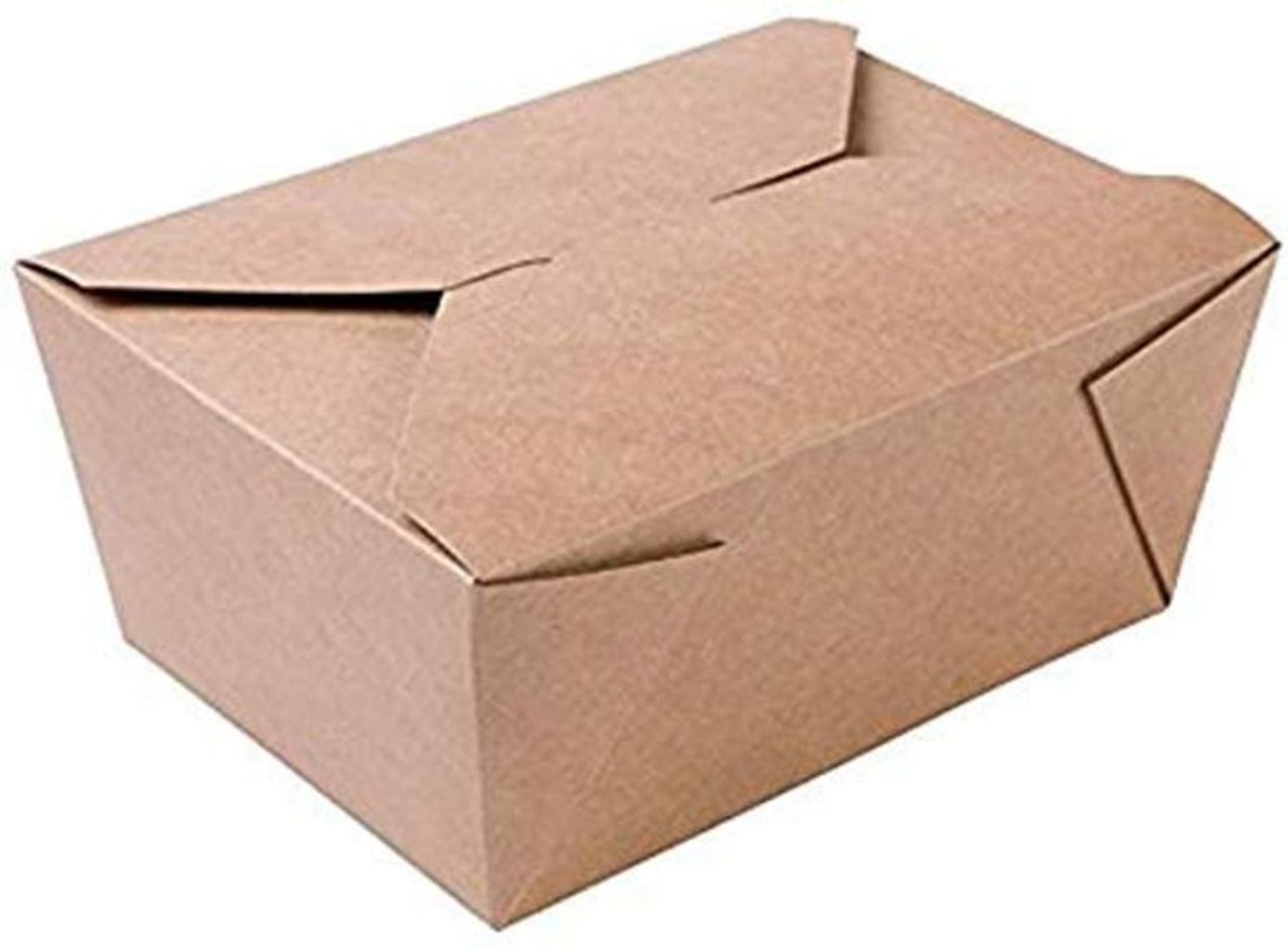 Disposable Kraft Paper Box To Go Containers - 50 Biodegradable Hot and Cold Take Out F