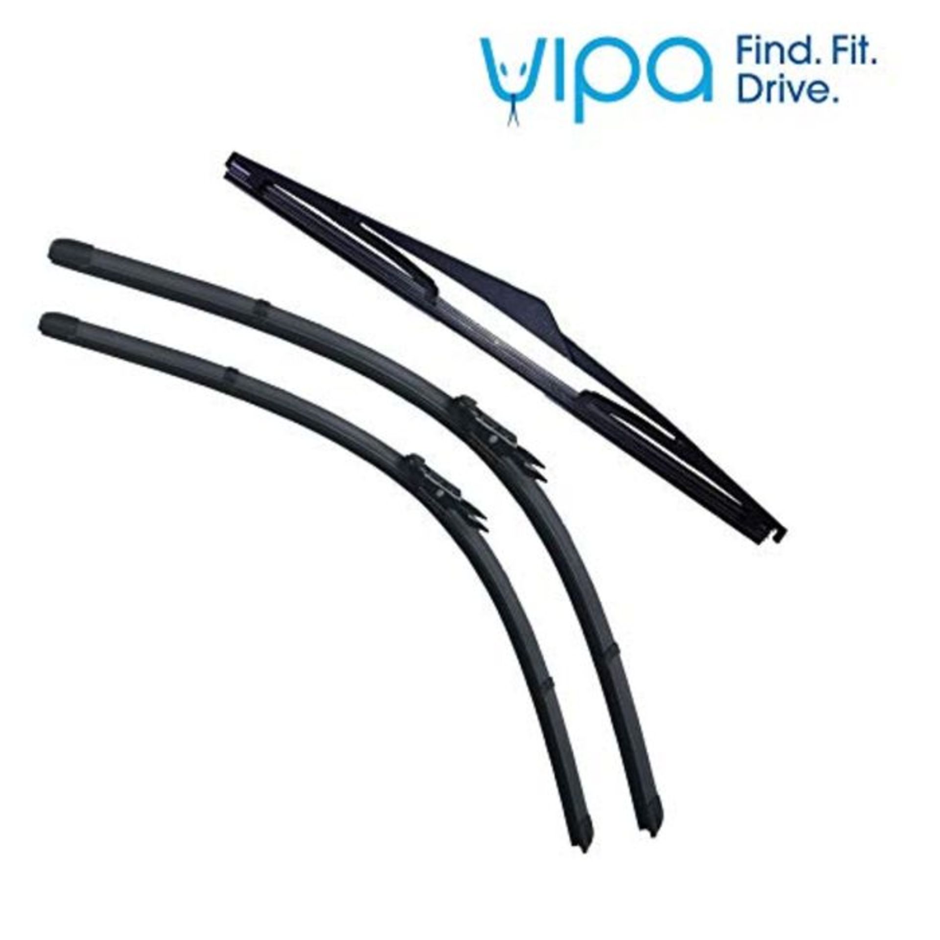 Vipa Wiper Blade Set fits: VAUXHALL CORSA E Hatchback Oct 2014 Onwards