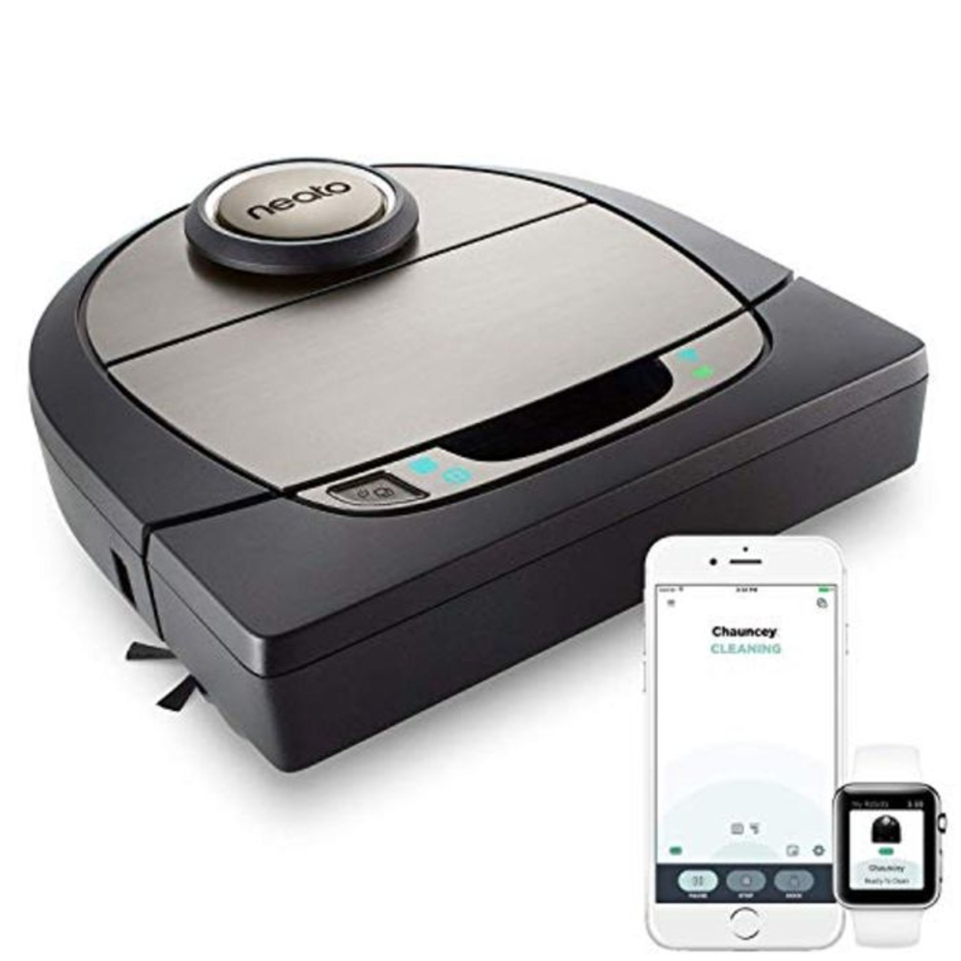 RRP £399.00 Neato Robotics D701 Intelligent Robot Vacuum - Compatible with Alexa - Robot Vacuum Cl