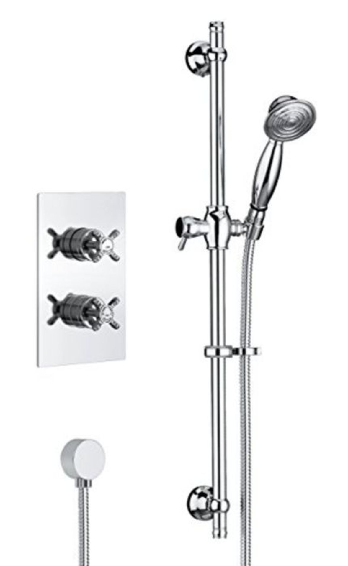 RRP £227.00 Bristan 1901 SHWR PK Complete Shower Pack, Traditional Style - Chrome
