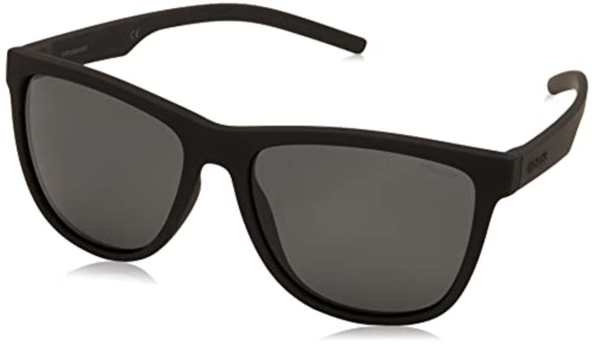 Polaroid Unisex's PLD 6014/S Y2 YYV Sunglasses, Black Rubber/Grey Pz, 56