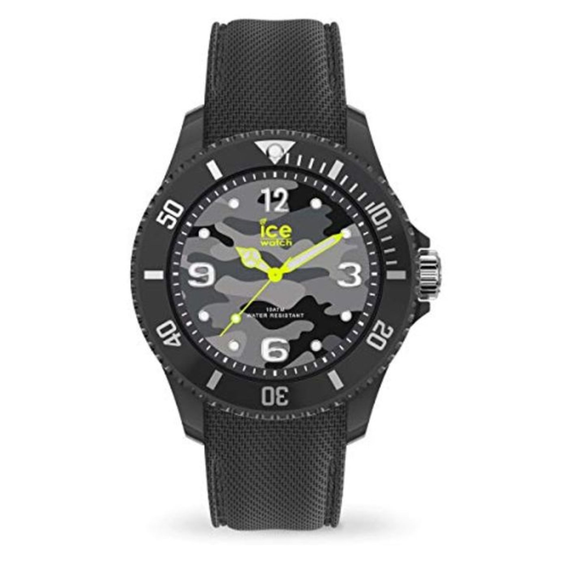 RRP £79.00 Ice-Watch - Bastogne Anthracite - Men's (Unisex) Wristwatch with Silicon Strap - 01629