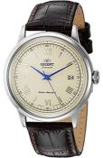 RRP £129.00 Orient Men's '2nd Gen. Bambino Ver. 2' Japanese Automatic Stainless Steel and Leather