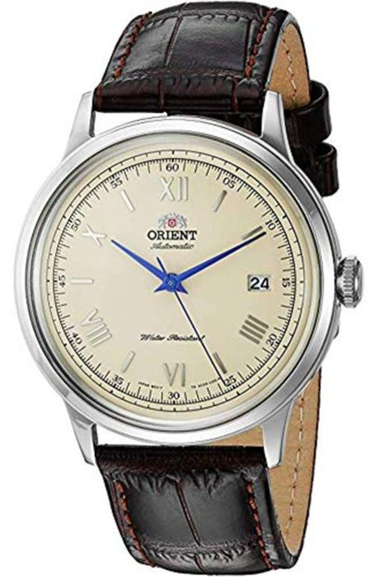 RRP £129.00 Orient Men's '2nd Gen. Bambino Ver. 2' Japanese Automatic Stainless Steel and Leather