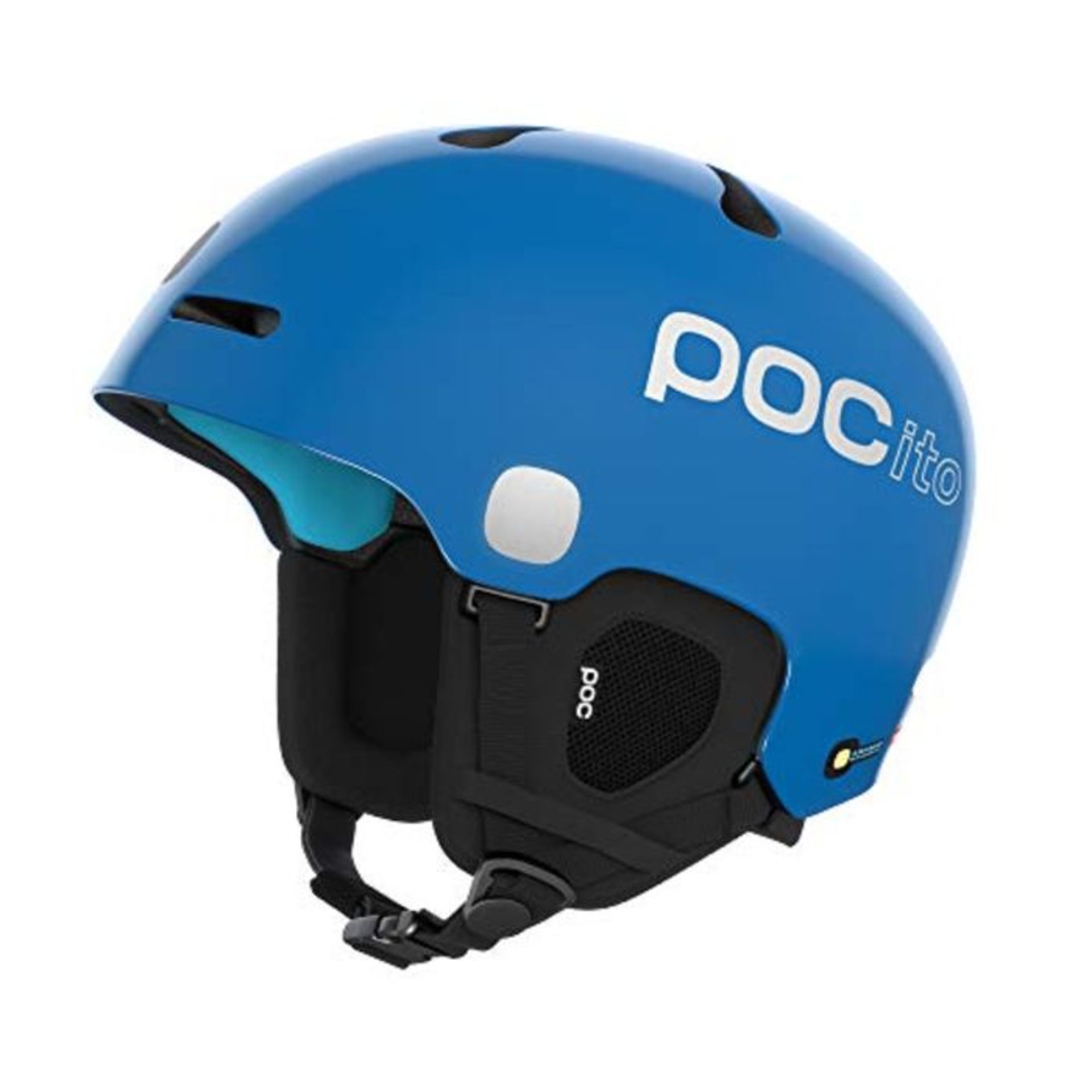 RRP £135.00 POC Kids POCito Fornix Spin Ski Helmet, fluorescent blue, XS-S