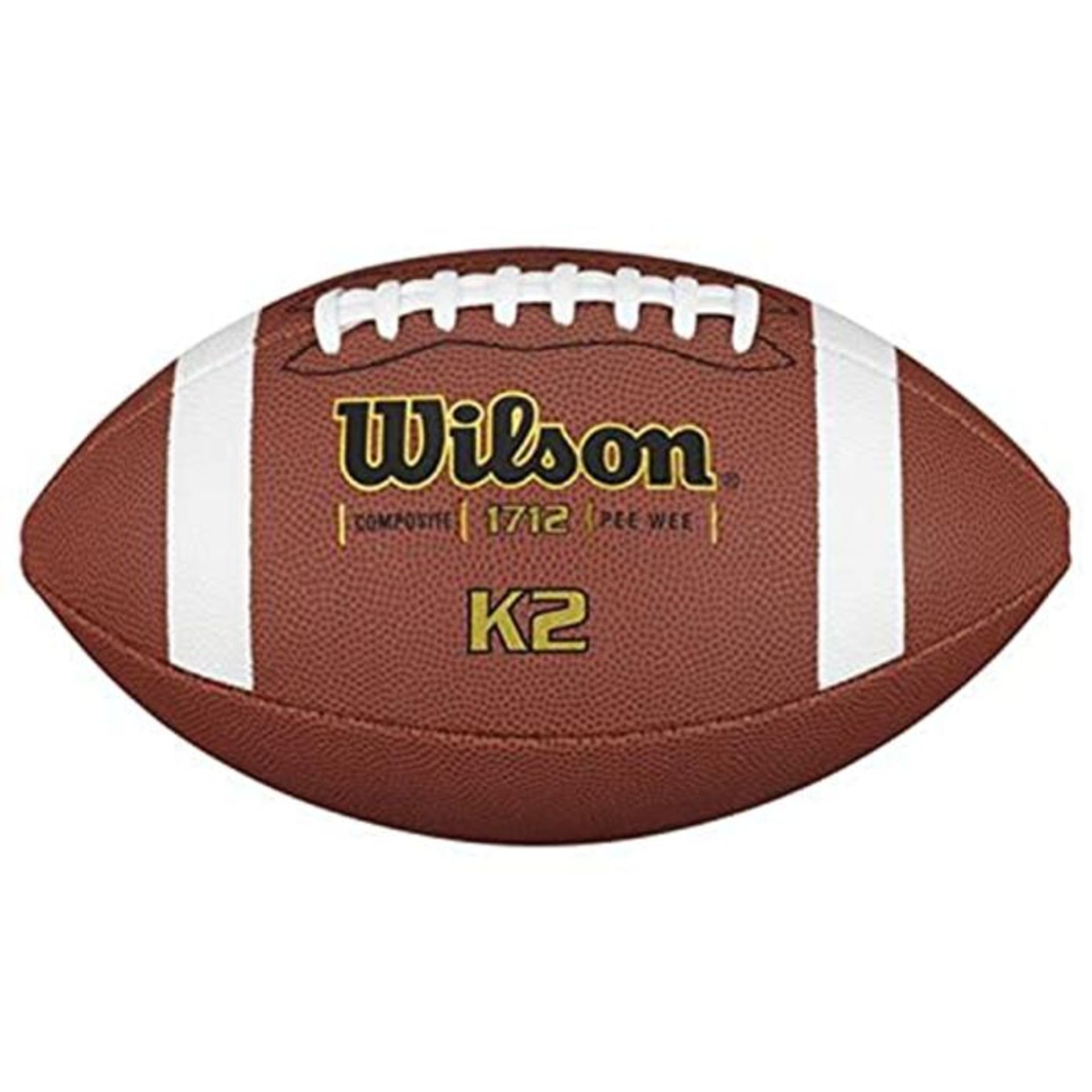 Wilson American Football for Children and Teenagers, Mixed Leather, K2 COMPOSITE, Brow