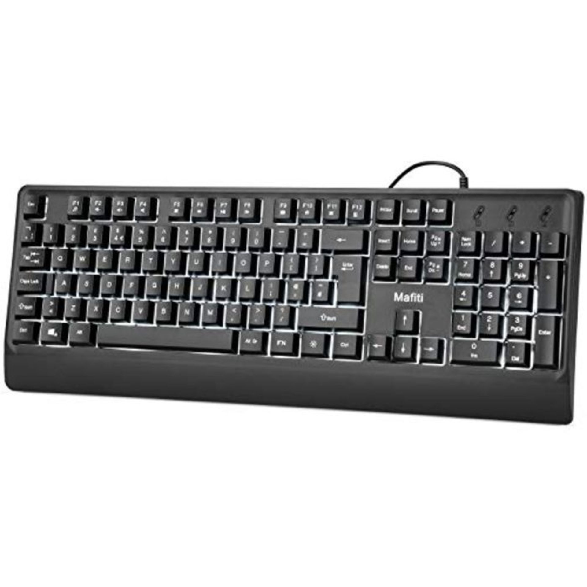 [INCOMPLETE] [CRACKED] mafiti Computer Office Keyboard Wired USB 104 Keys Full Size Wh