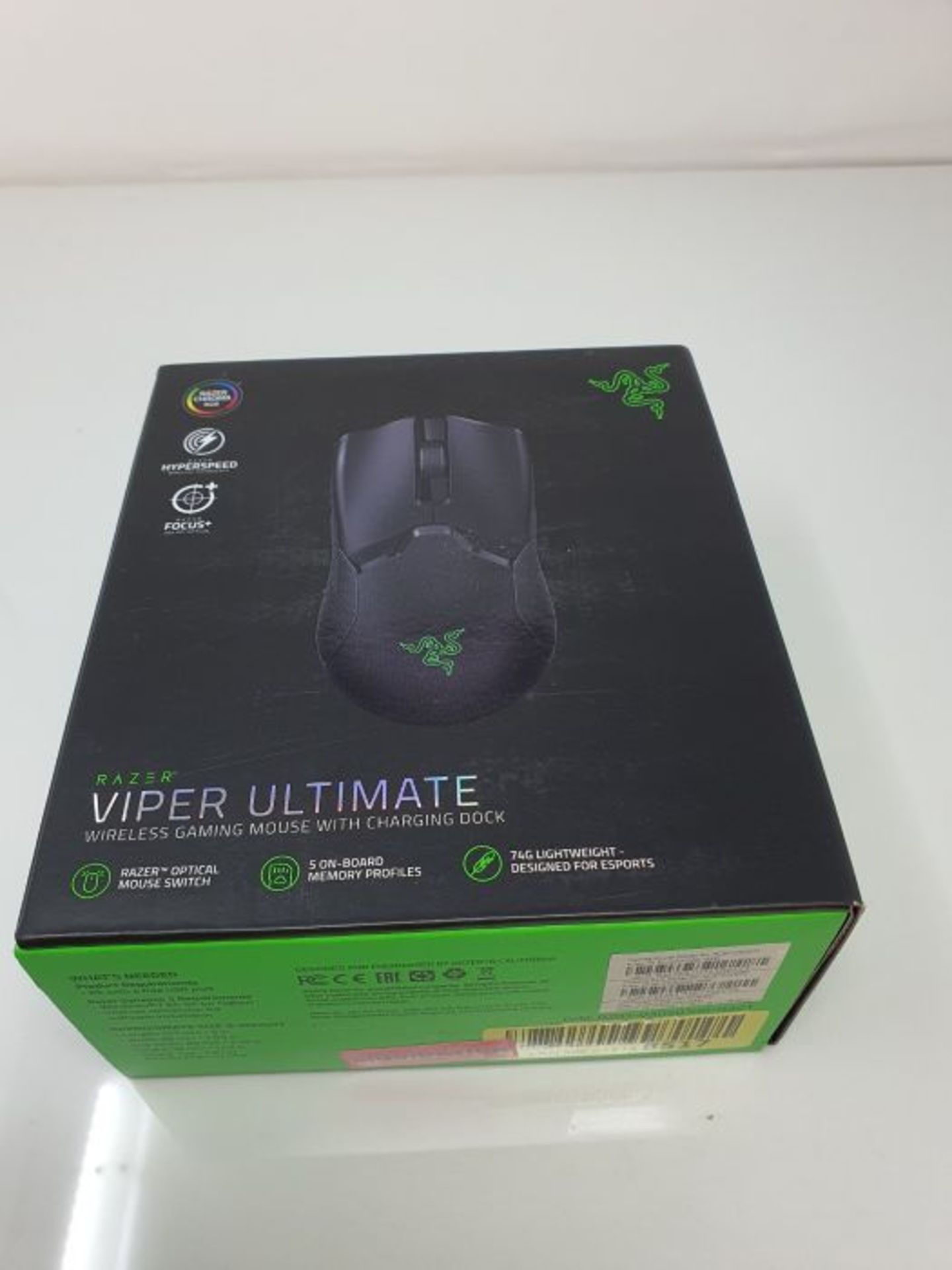 RRP £109.00 Razer Viper Ultimate Ambidextrous Gaming Mouse with Charging Dock - Black - Image 2 of 3