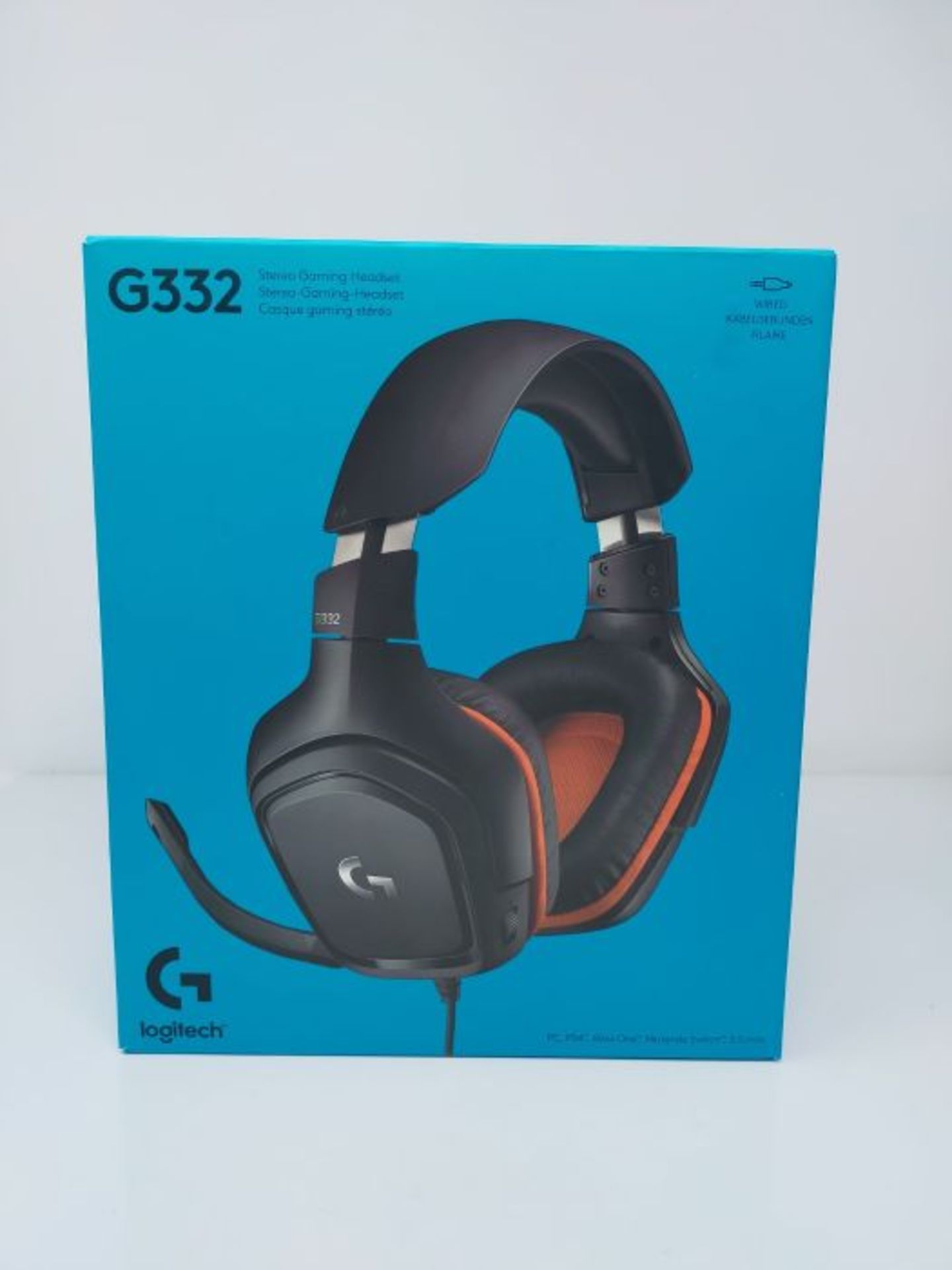Logitech G332 Wired Gaming Headset, 50 mm Audio Drivers, Rotating Leatherette Ear Cups - Image 2 of 3