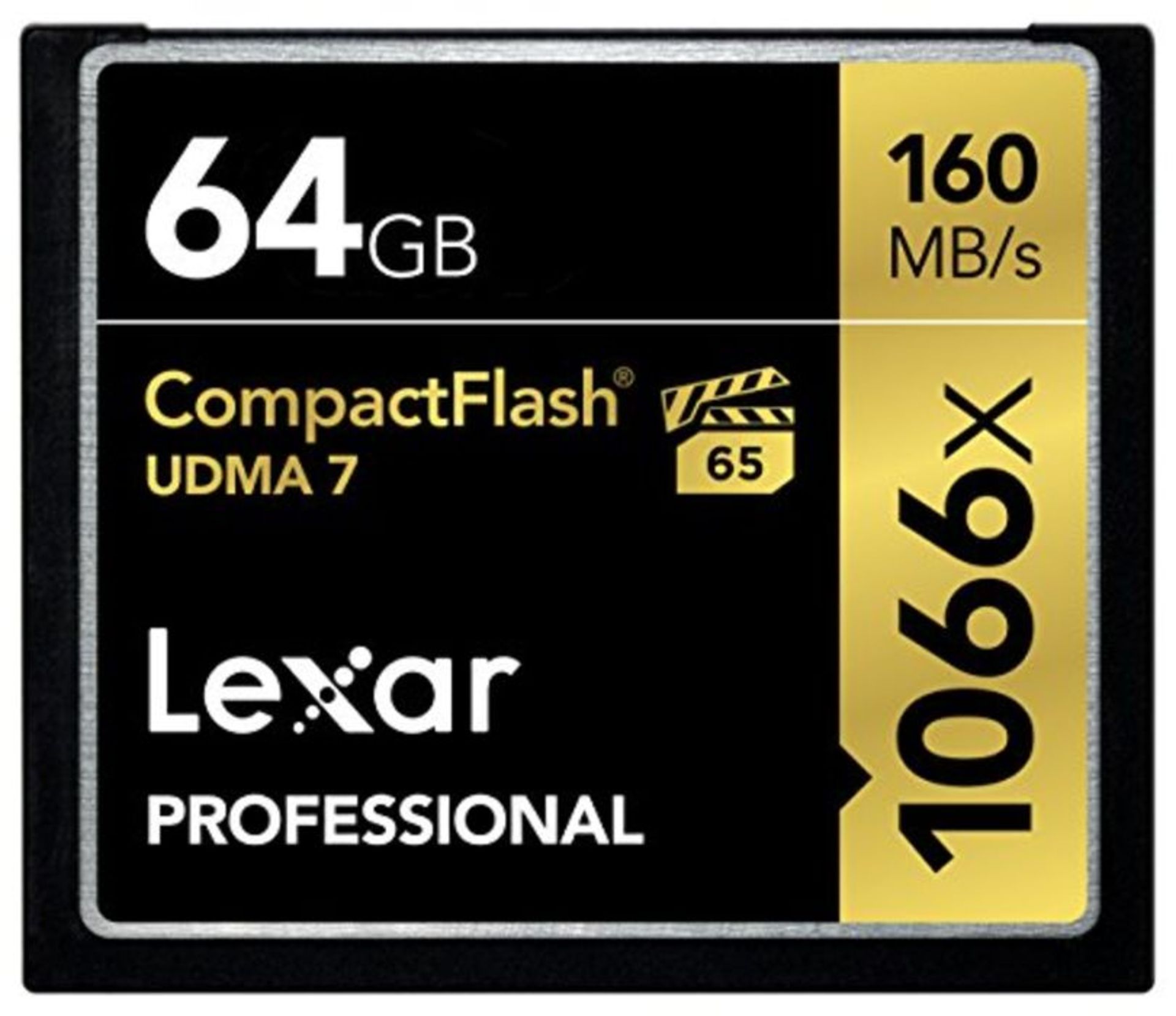 RRP £91.00 Lexar Professional 1066x 64GB CompactFlash Card, Up to 160MB/s Read, for Professional