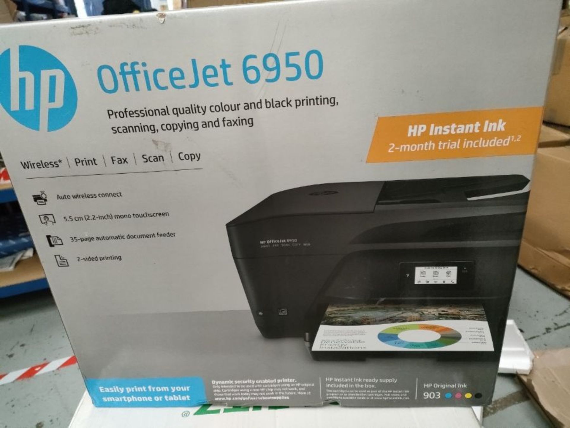 RRP £148.00 HP OfficeJet 6950 All-in-One Printer, Instant Ink Compatible with 2 Months Trial - Image 2 of 3