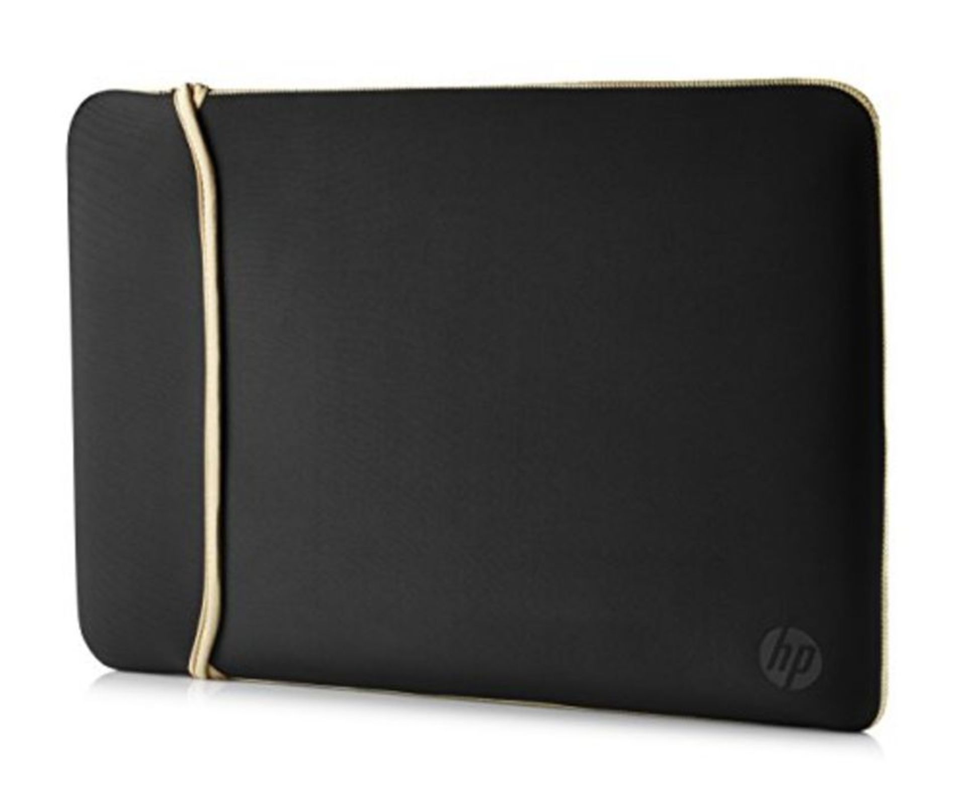 HP 14 Inch (35.5 cm) Black & Gold Reversible Neoprene Sleeve for Laptop/Chromebook/Mac