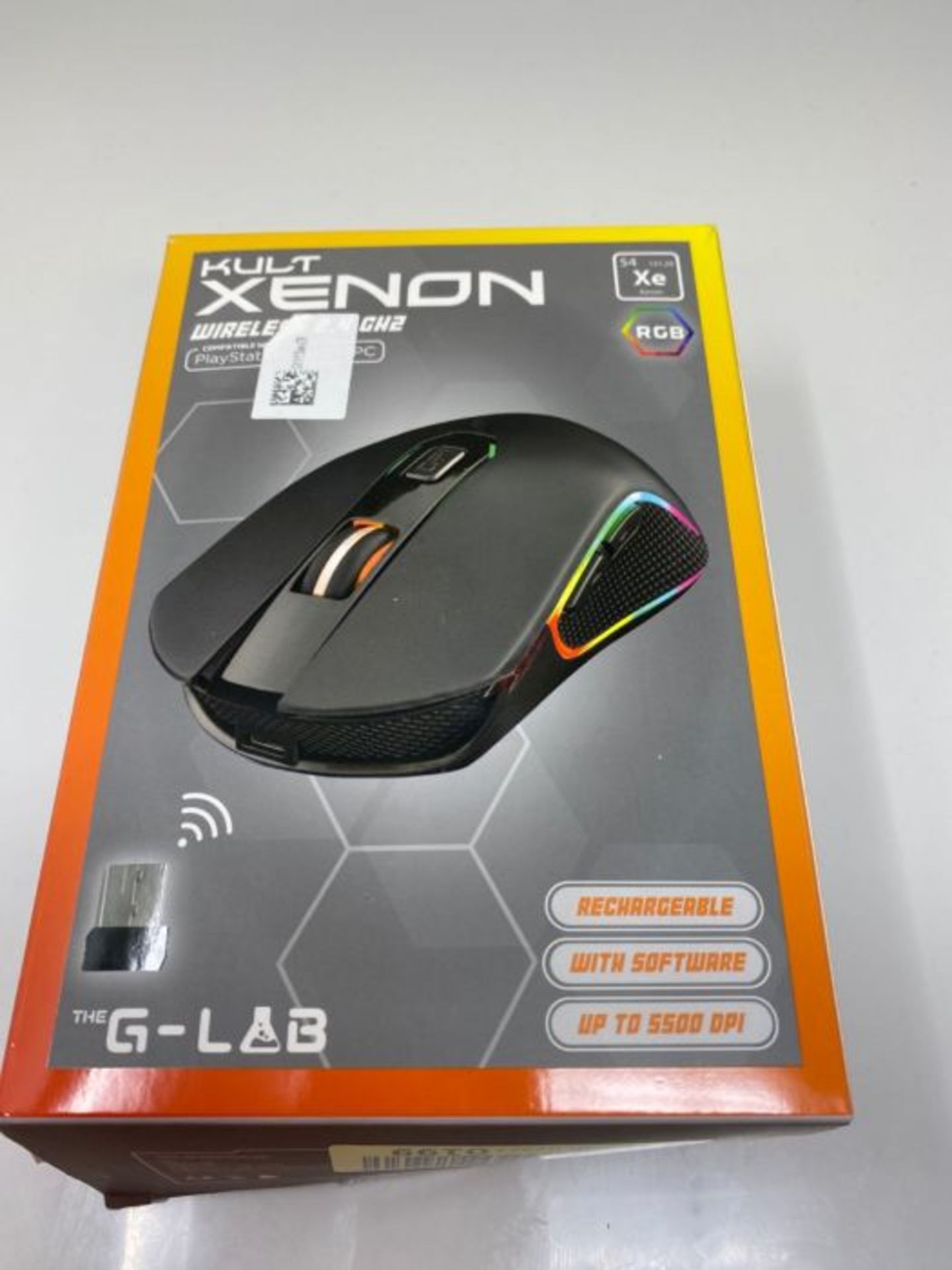 G-LAB Kult XENON Rechargeable Wireless Gaming Mouse - High Performance 5000 DPI Wirele - Image 2 of 3