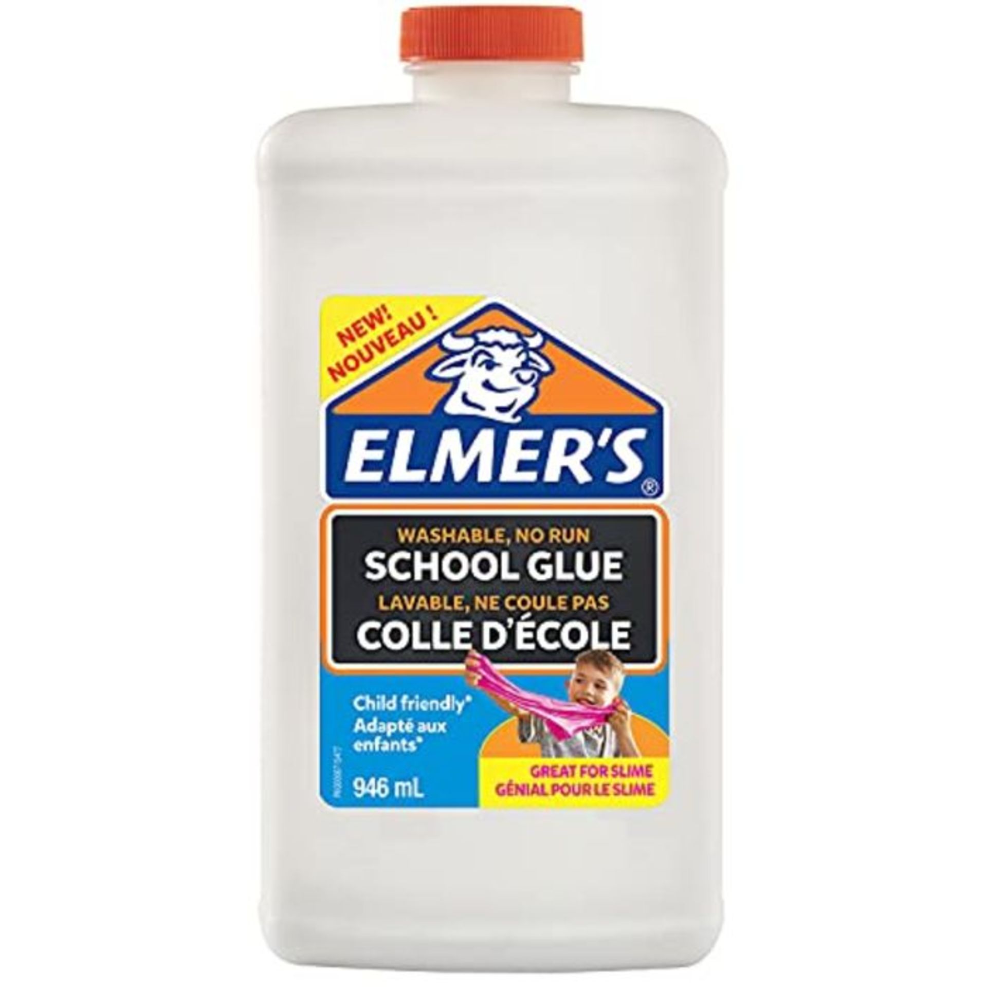 Elmer's White PVA Glue | 946 mL | Washable and Kid Friendly | Great for Making Slime a