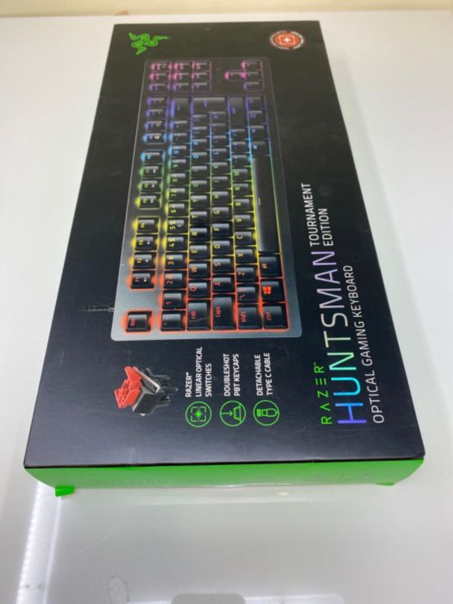 RRP £135.00 Razer Huntsman Tournament Edition - Premium Keyboard with Razer Opto-Mechanical Keys, - Image 2 of 3