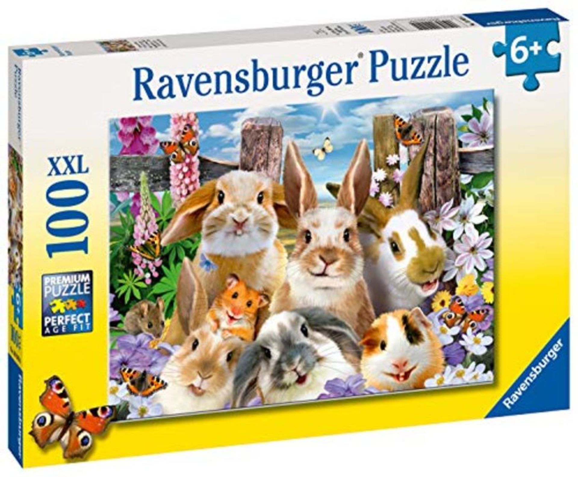 Ravensburger Rabbit Selfies 100 Piece Jigsaw Puzzle with Extra Large Pieces for Kids A