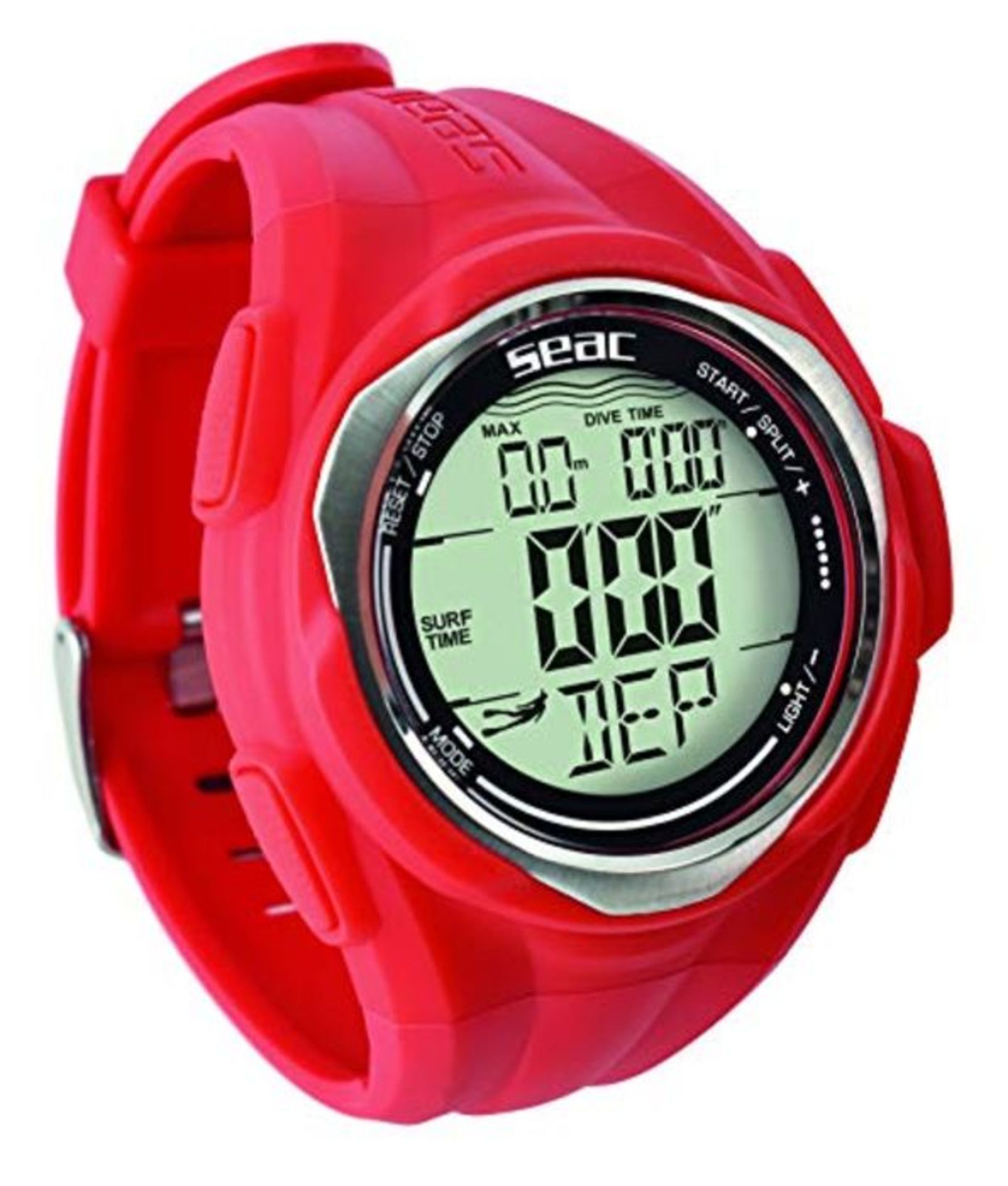 RRP £113.00 SEAC Unisex's Partner, Wrist-Mount Freediving Computer, Red, Standard