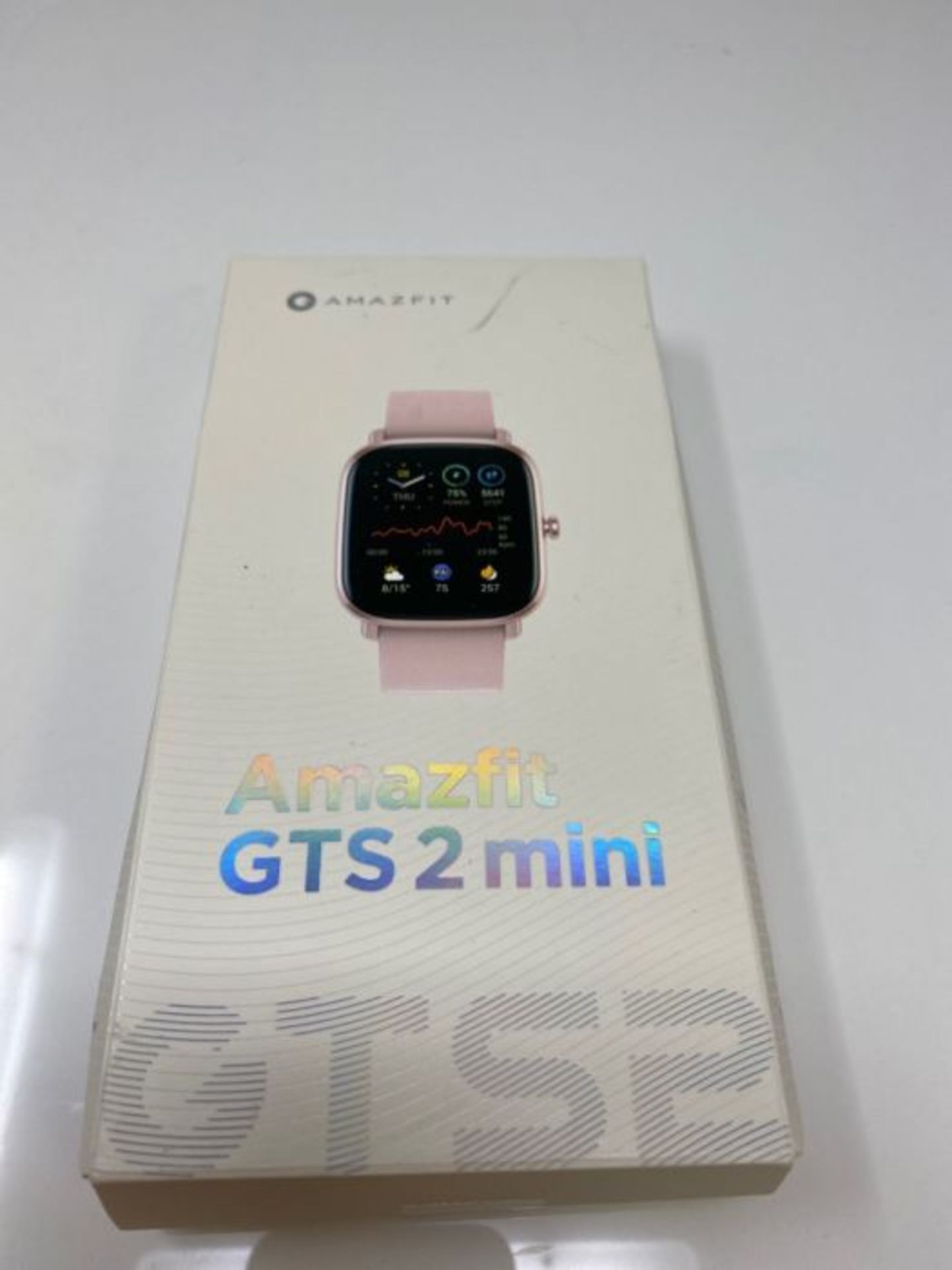 RRP £60.00 Amazfit Unisex's GTS 2 Mini Pink Smartwatch, One Size - Image 2 of 3