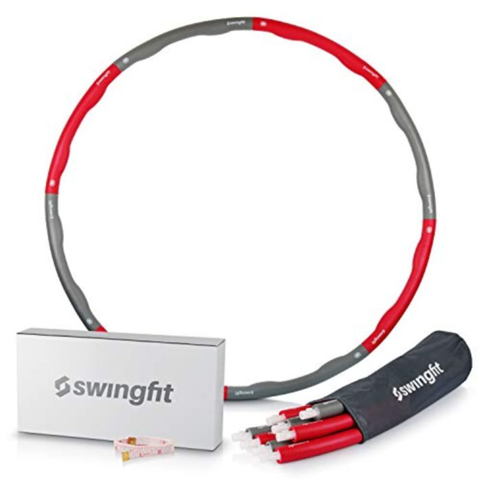 swingfit® Hula Hoop Reifen inkl. Tasche & Anleitung I Hoola Hup Reifen für Kinder &