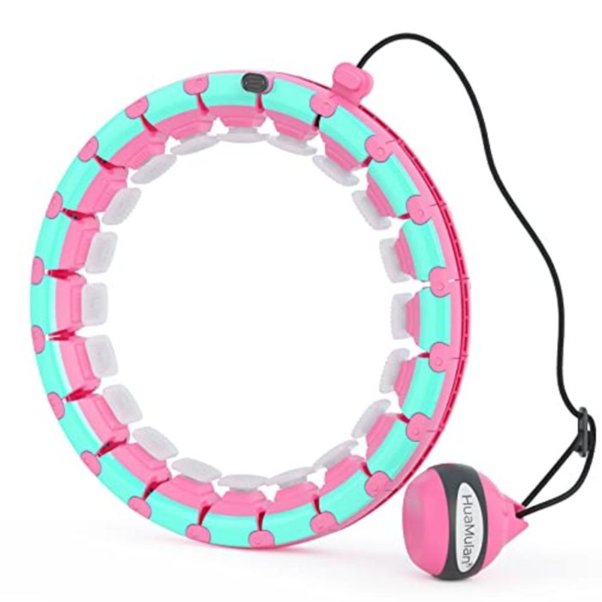 HuaMulan Smart Fitness Hoop, Smart Hoop Fitness Does Not Fall 24 Knots Hula Buckle Mov