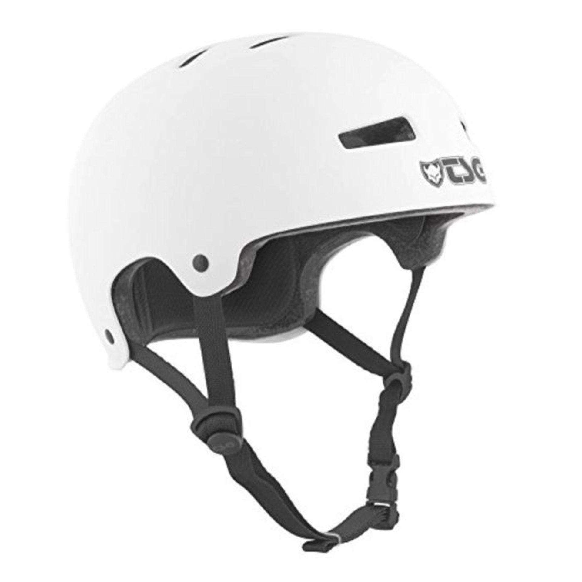TSG Helmet Evolution Solid Color, White (Satin White), S/M, 75046