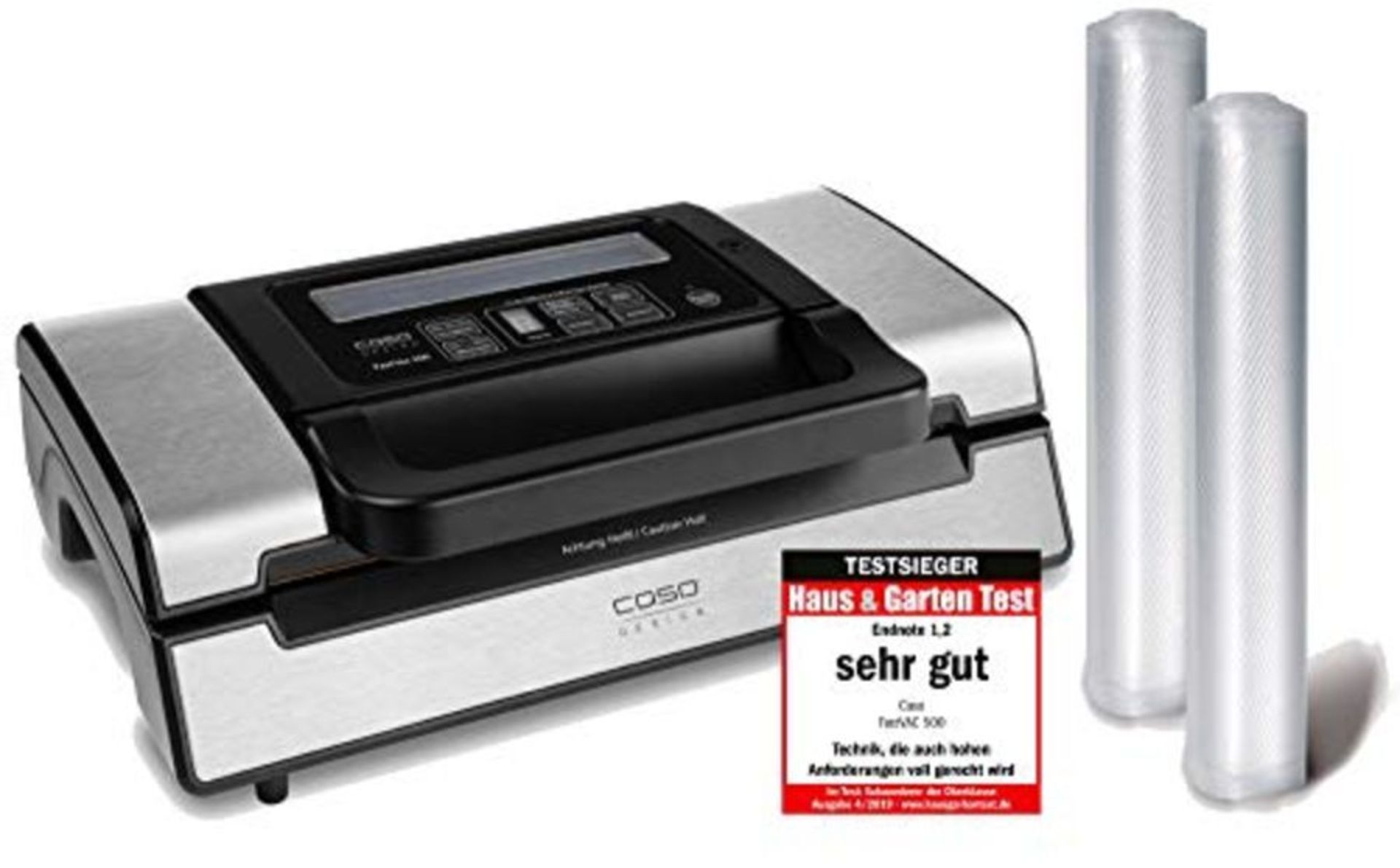 RRP £208.00 Caso FastVac 500&nbsp;Professional Commercial Vacuum Sealer - Stainless Steel Vacuum S