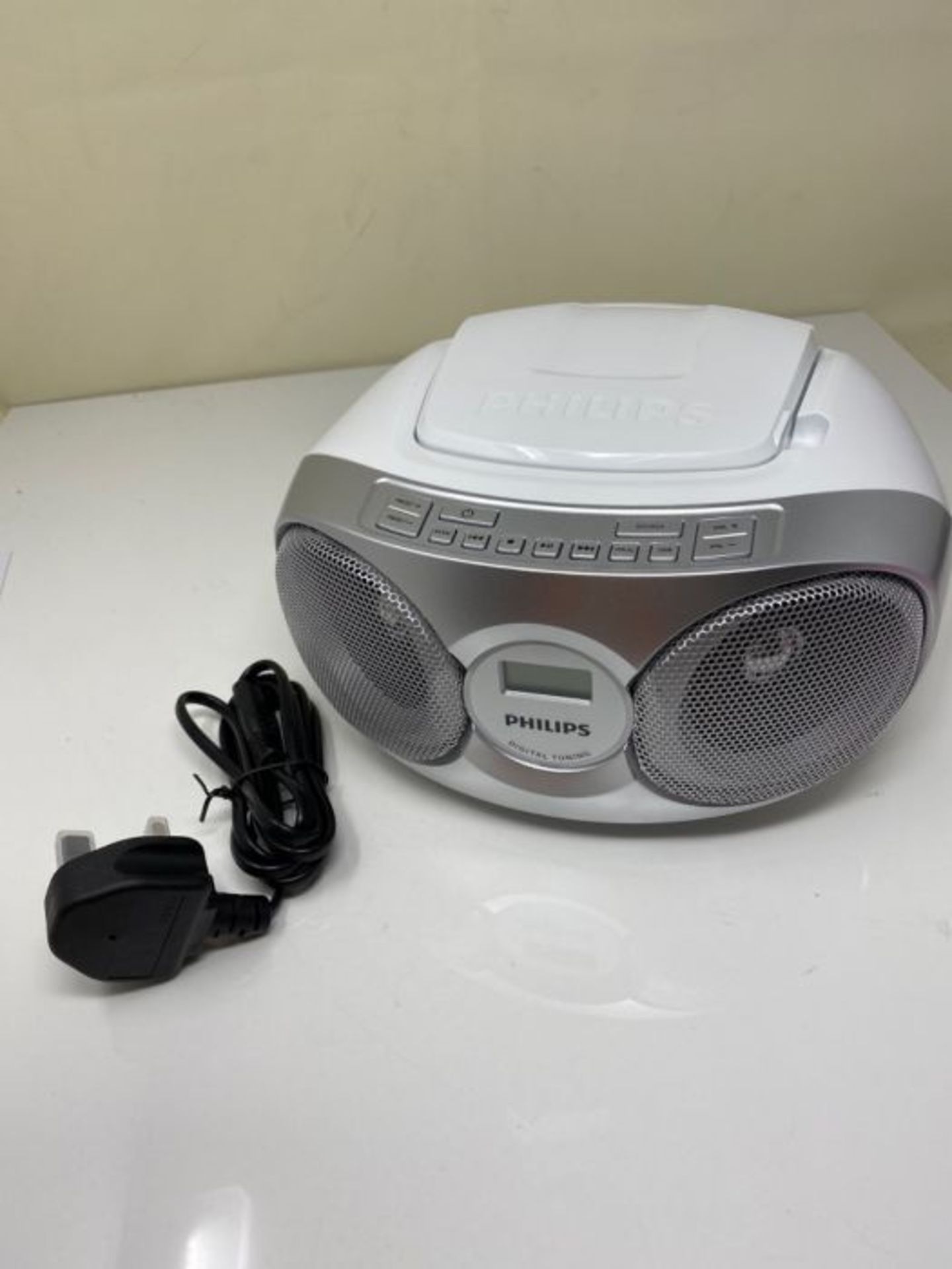 Philips Audio CD Player AZ215S/05 CD Player Radio (Dynamic Bass Boost, FM Digital Tune - Image 3 of 3