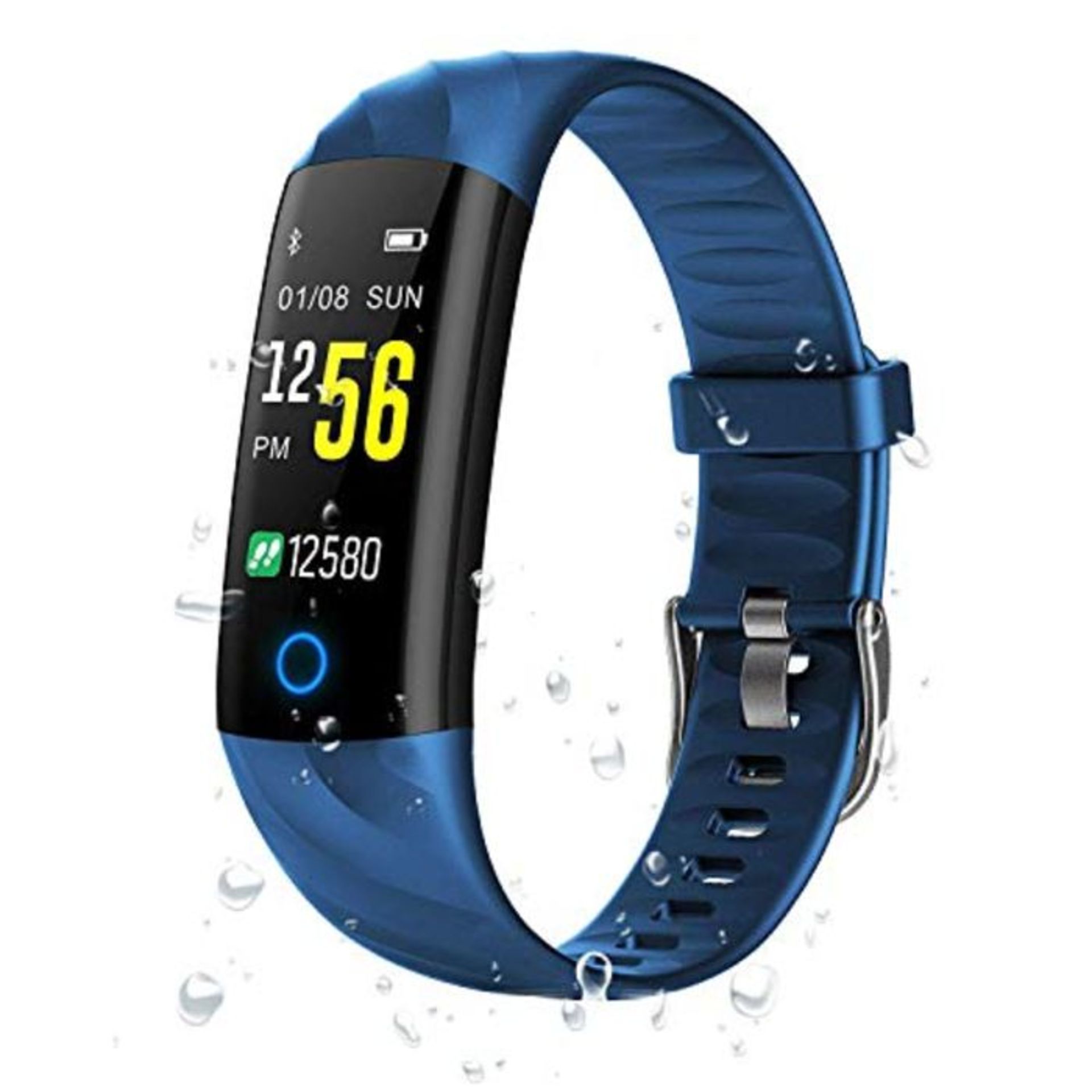 HitTopss Fitness Tracker Watch Smart Bracelet IP68 Waterproof Swim Watch Activity Trac