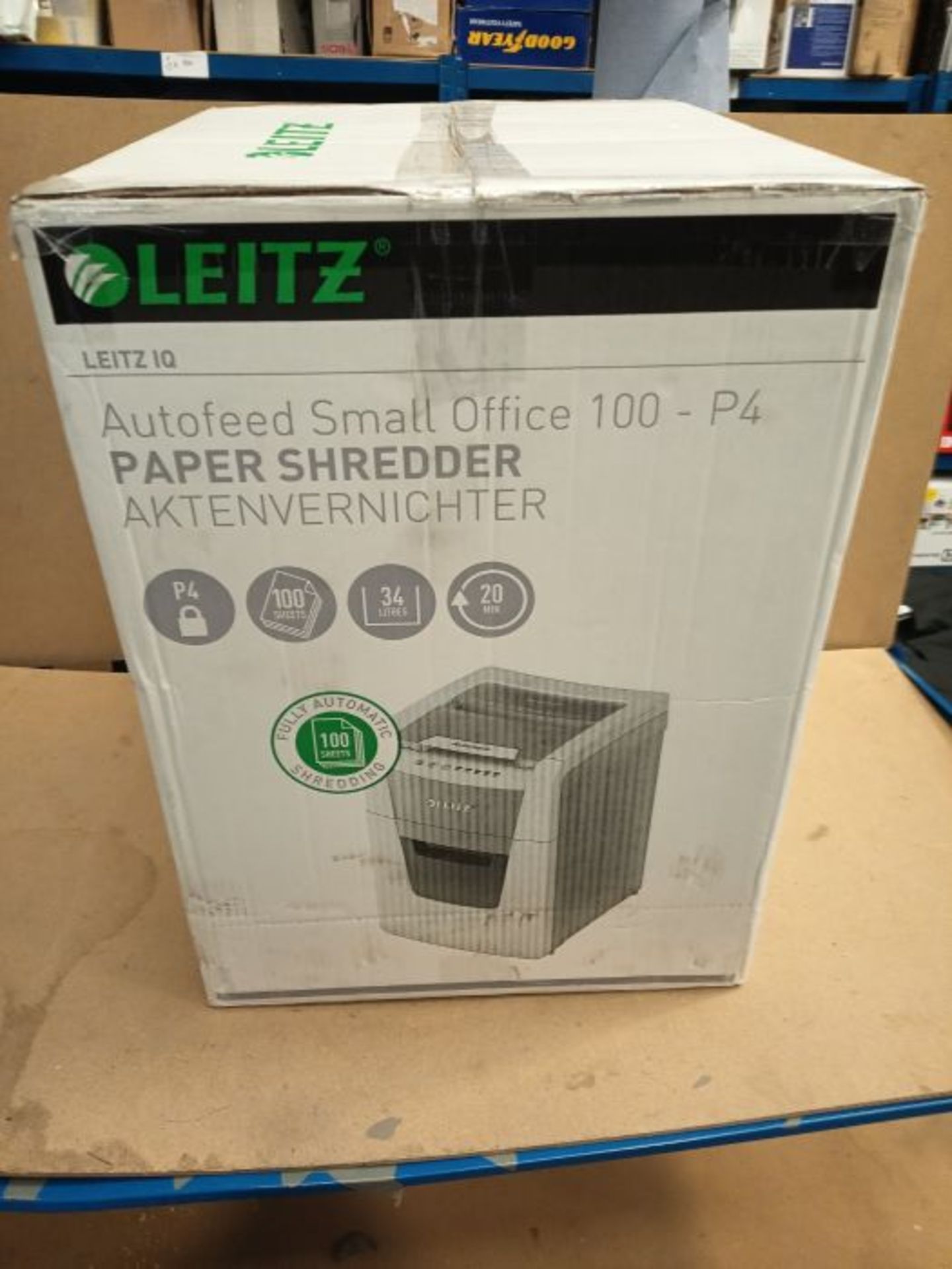 RRP £255.00 Leitz IQ Autofeed Small Office 100 shredder Partikelschnitt 34lsheetsanzahl (max.): 10 - Image 2 of 3