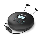 Oakcastle CD100 Portable Bluetooth CD Player | Rechargeable Battery with Headphones |