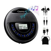 Gueray CD Player Portable with Speaker & Headphones & 1400mAh Rechargeable Battery Per