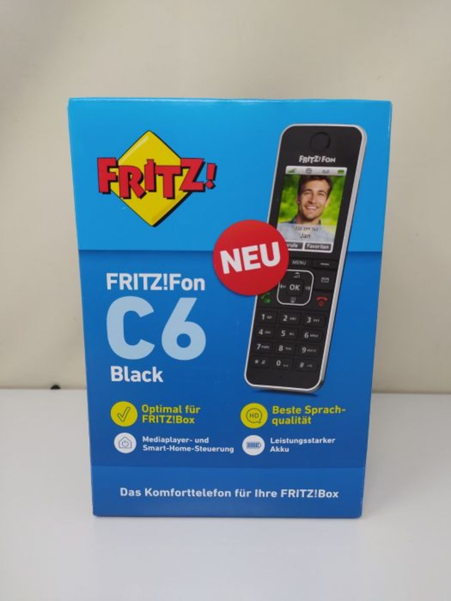 RRP £65.00 AVM Cordless Phone FRITZ!Fon C6 (20002964) BK - Image 2 of 3
