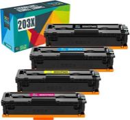Do it wiser 203X Compatible Toner Cartridge Replacement for HP 203X 203A CF540X 203A f