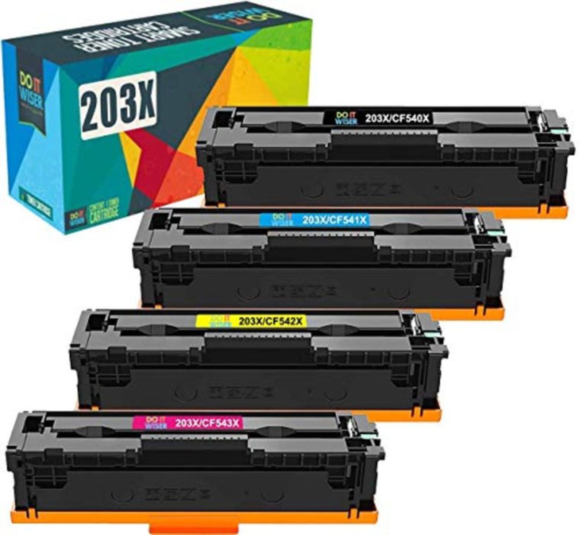 Do it wiser 203X Compatible Toner Cartridge Replacement for HP 203X 203A CF540X 203A f