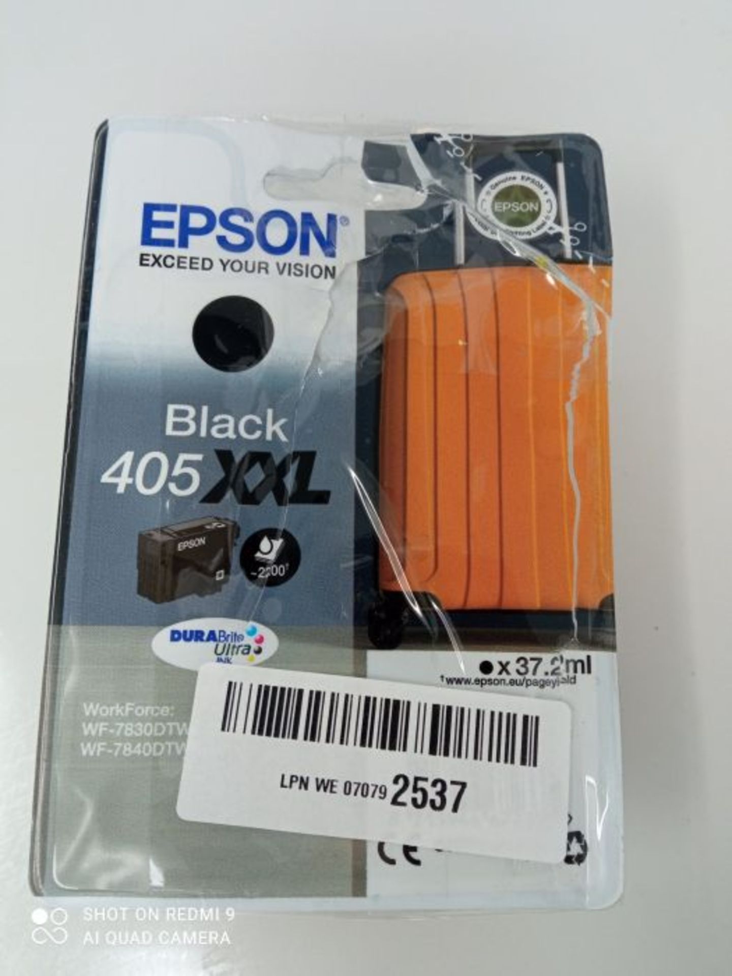 Epson 405XXL Black Suitcase High Yield Genuine, DURABrite Ultra Ink, Amazon Dash Reple - Image 2 of 3