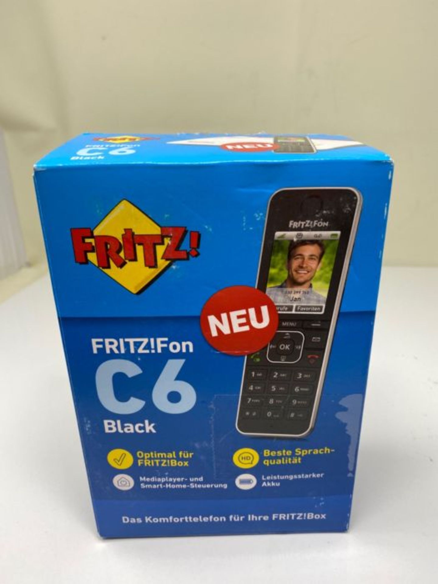 RRP £68.00 AVM Cordless Phone FRITZ!Fon C6 (20002964) BK - Image 2 of 3