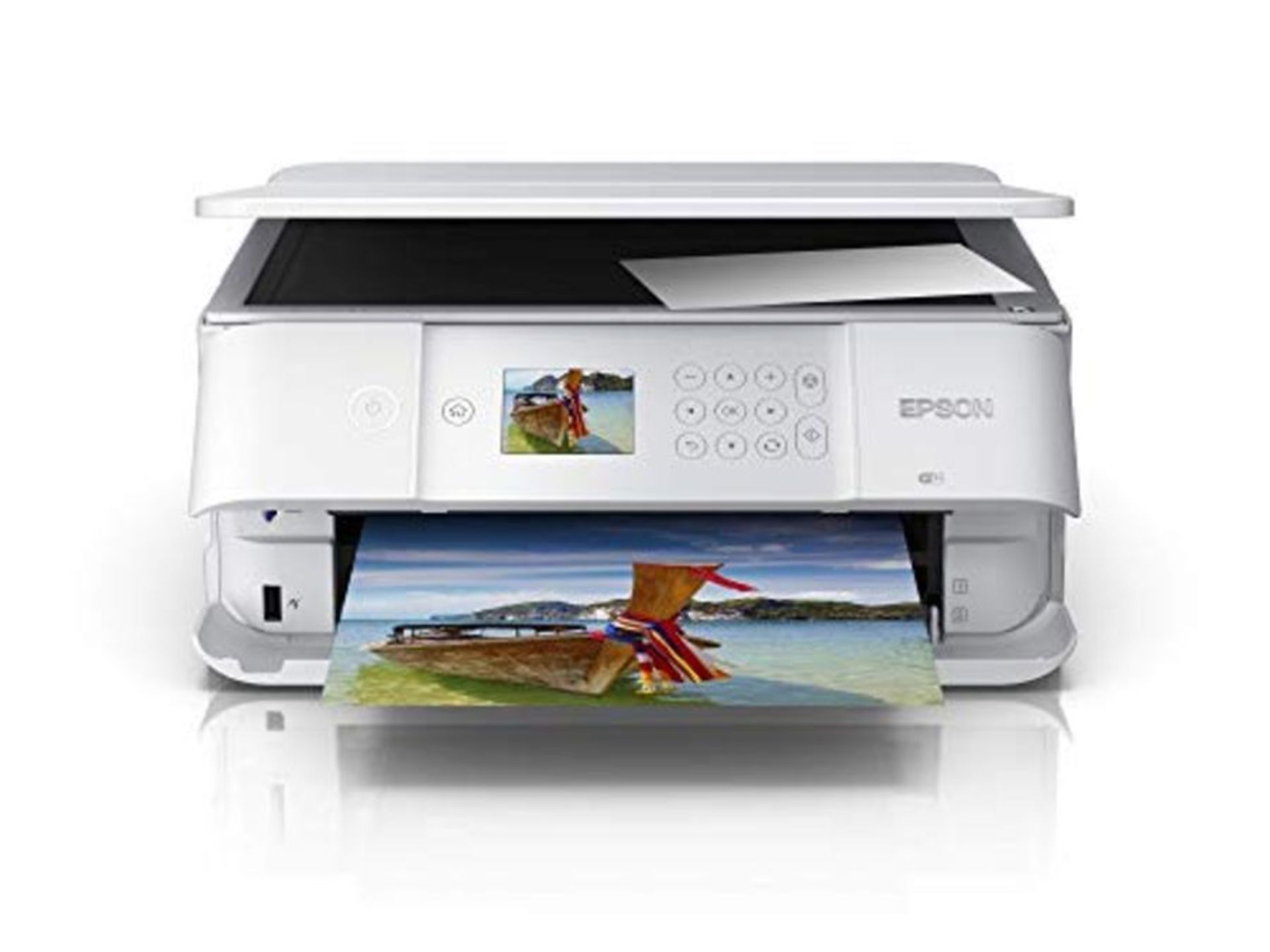 RRP £89.00 Epson Expression Premium XP-6105 Print/Scan/Copy Wi-Fi Printer, White, Amazon Dash Rep