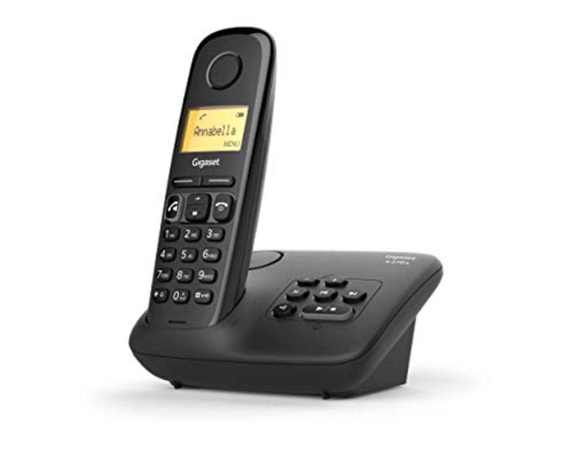 Gigaset A270A Easy to use Cordless Home Telephone with Answering Machine, Speakerphone