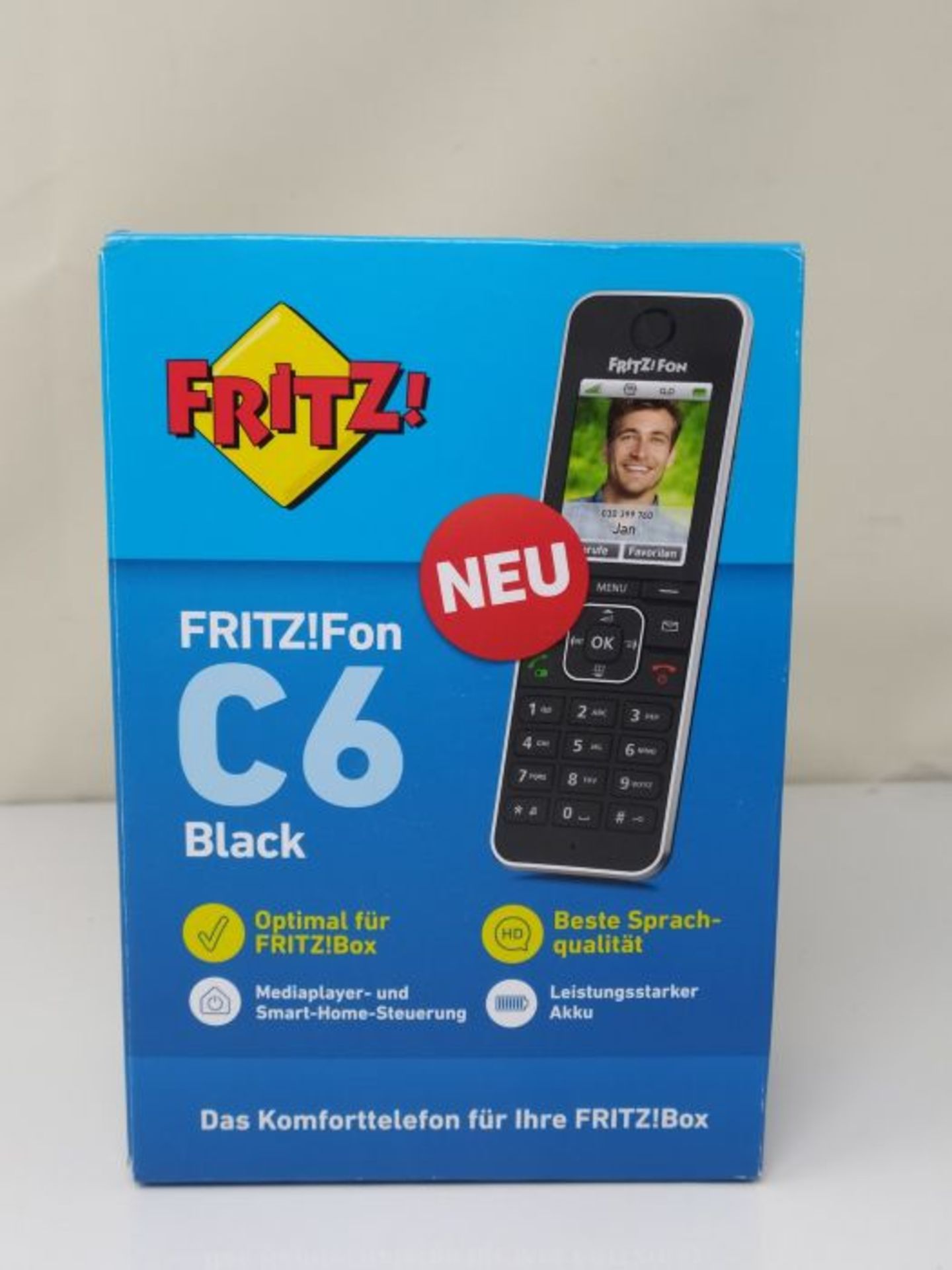 RRP £65.00 AVM Cordless Phone FRITZ!Fon C6 (20002964) BK - Image 2 of 3