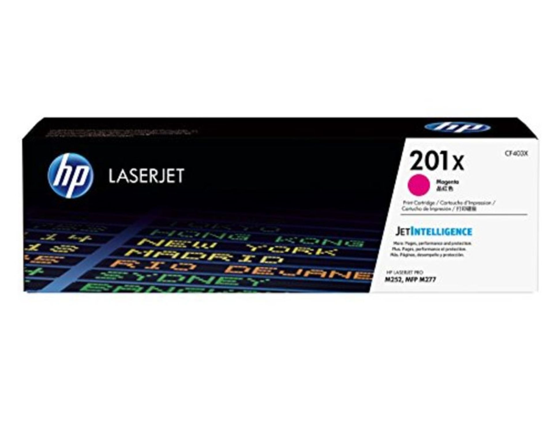 RRP £69.00 HP CF403X 201X High Yield Original LaserJet Toner Cartridge, Magenta, Single Pack