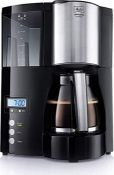 RRP £53.00 Melitta Filter Coffee Maker with Glass Pourer, Hot Hold and Timer Function, Optima Tim