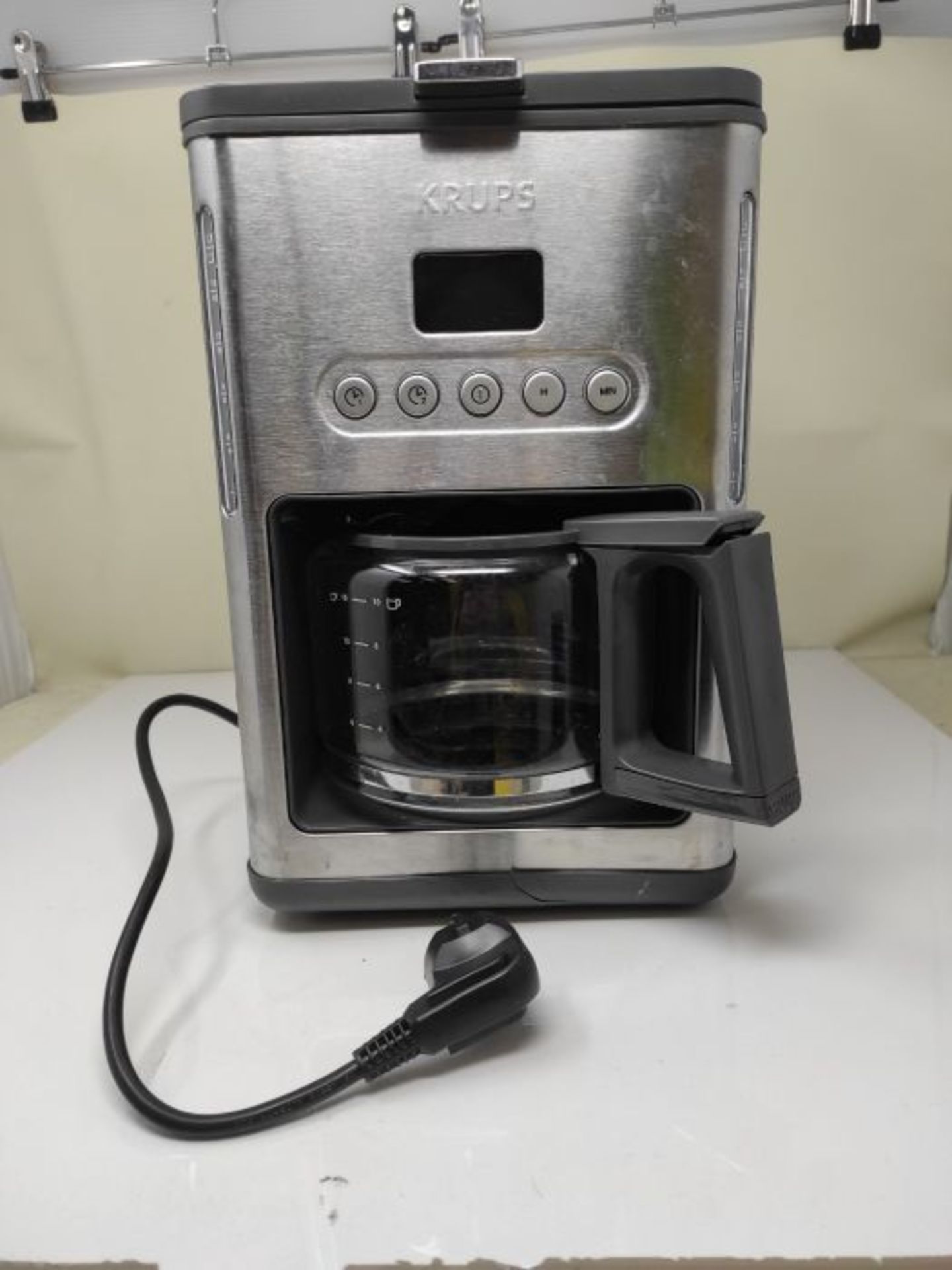 RRP £59.00 Krups KM442D Drip coffee maker 1.25L 15cups Black,Stainless steel coffee maker - coffe - Image 3 of 3