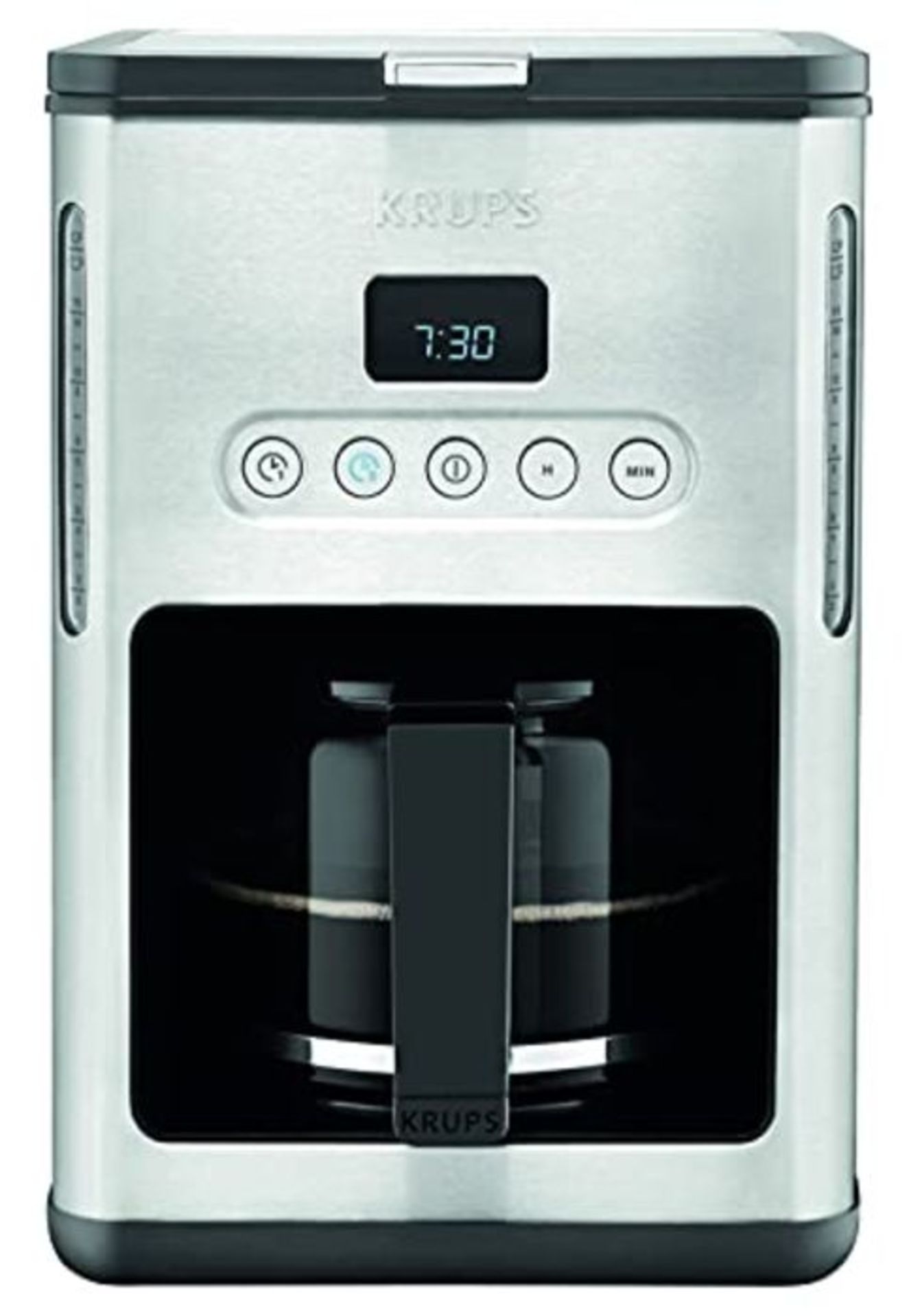 RRP £59.00 Krups KM442D Drip coffee maker 1.25L 15cups Black,Stainless steel coffee maker - coffe