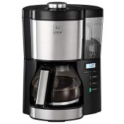 RRP £64.00 Melitta Filter Coffee Machine, Look V Timer Model, Art. No. 6766591, Stainless Steel,
