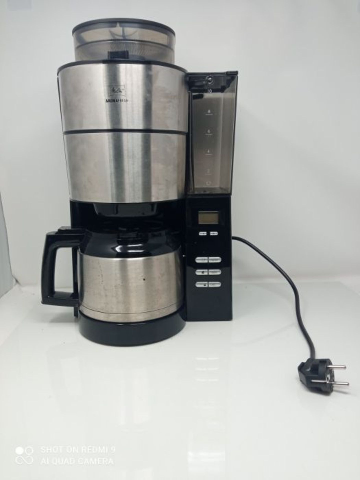 RRP £215.00 Melitta Filter Coffee Machine with Stainless Steel Jug, AROMAFRESH GRIND & BREW 1021-1 - Image 3 of 3