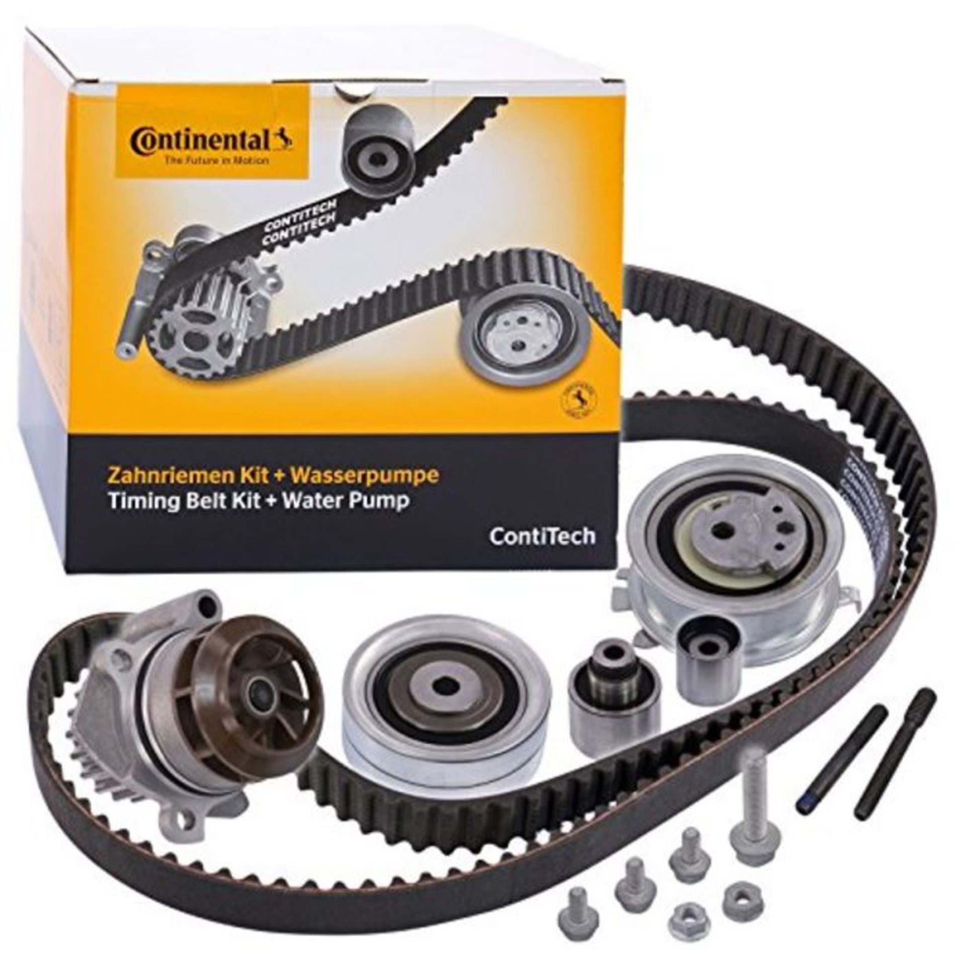 RRP £135.00 1 x Original Contitech Water Pump Timing Belt Kit Set with Tensioner Pulley and Guide