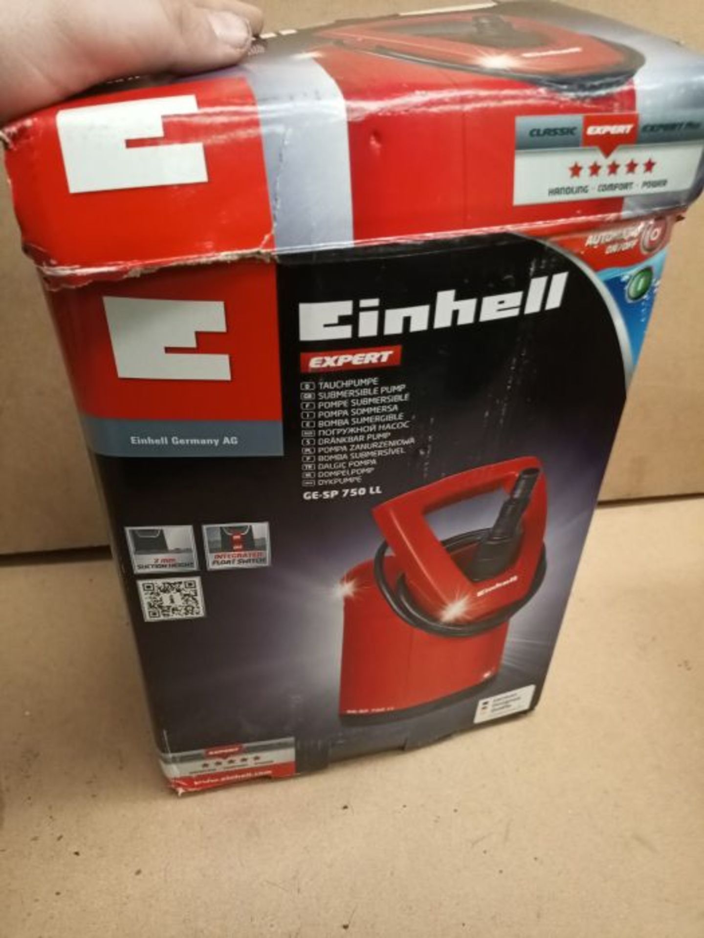 RRP £69.00 Einhell Submersible Pump GE-SP 750 LL (750 W, Maximum 15000 l/h, Maximum Discharge Hei - Image 2 of 3