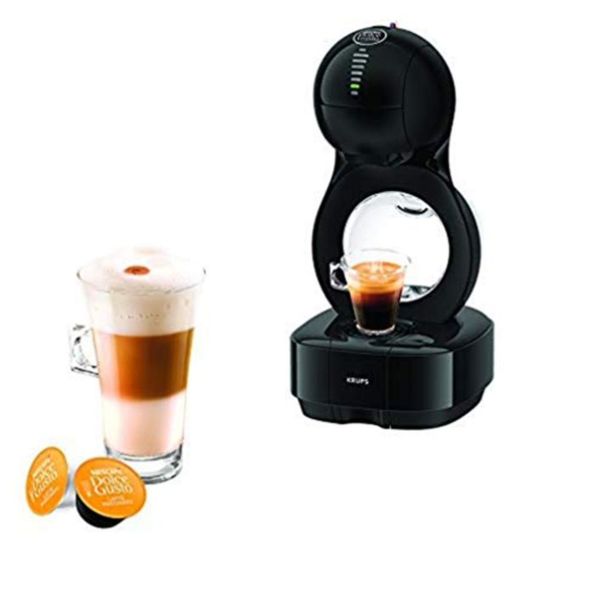 RRP £93.00 Krups Dolce GustoLumio KP1308, Kapselmaschine Black