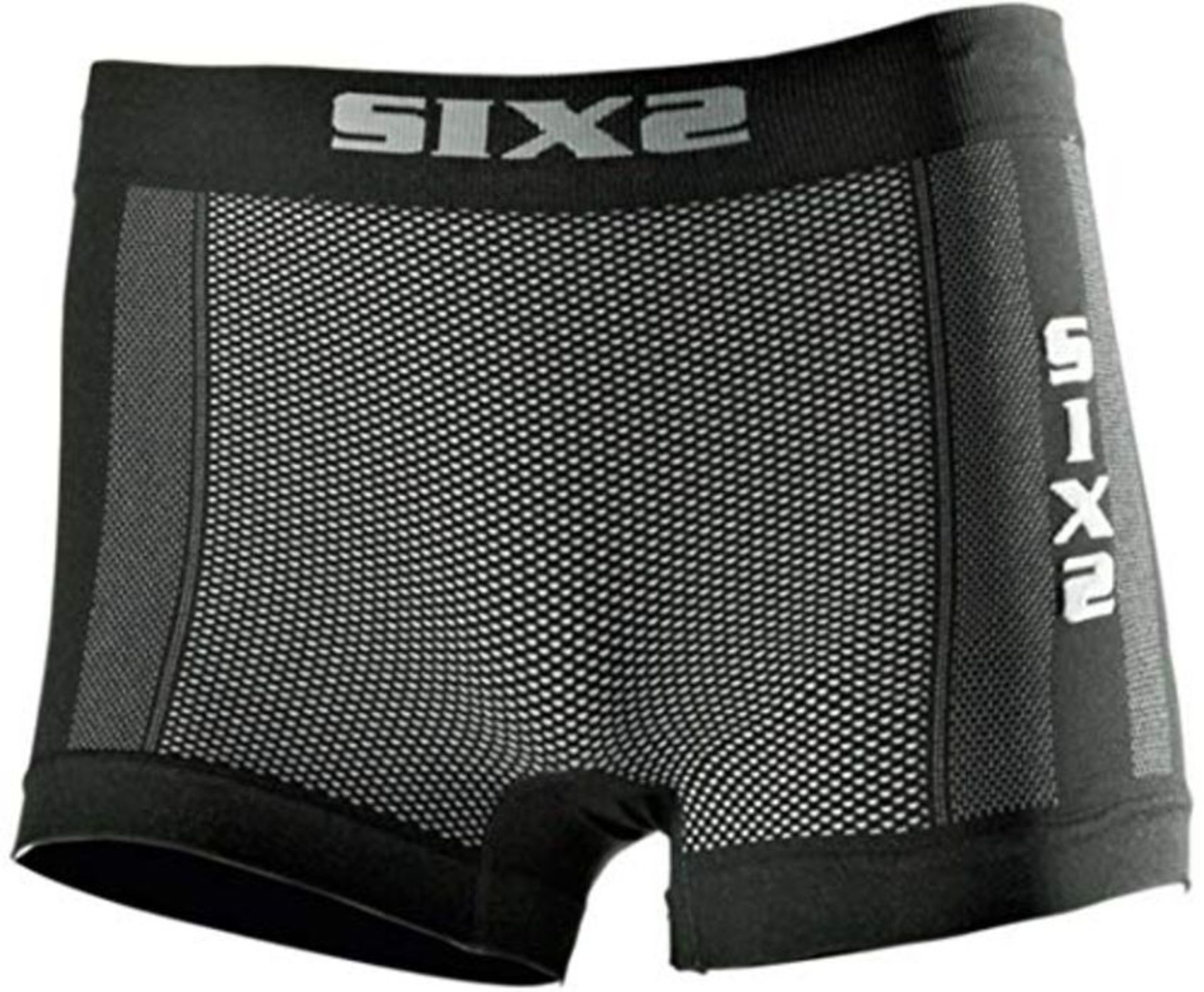SIX2 Black Boxer Carbon Underwear S Unisex Adulto, S