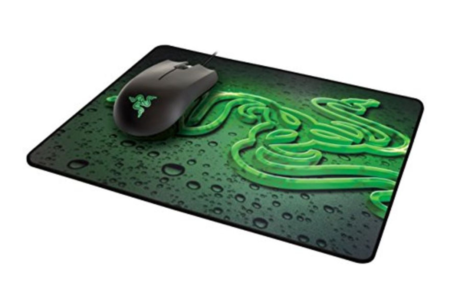 RRP £55.00 Razer Kit Souris filaire Gamer Abyssus 1800 + Tapis de Souris Goliathus Speed (M) (Noi